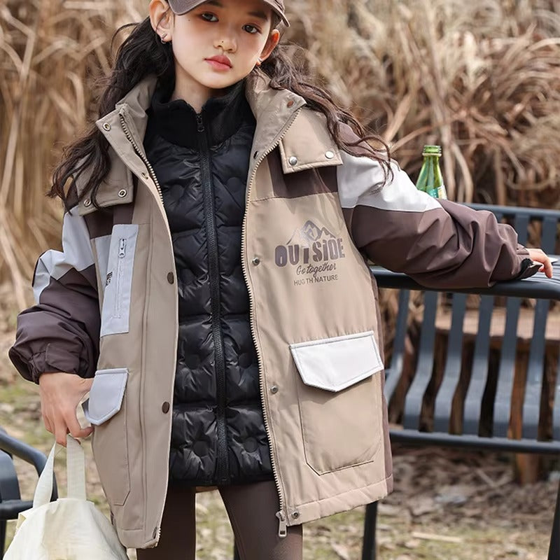 2024 Kids' 3-in-1 Down Jacket – Winter (Waterproof, Detachable, High-Quality)