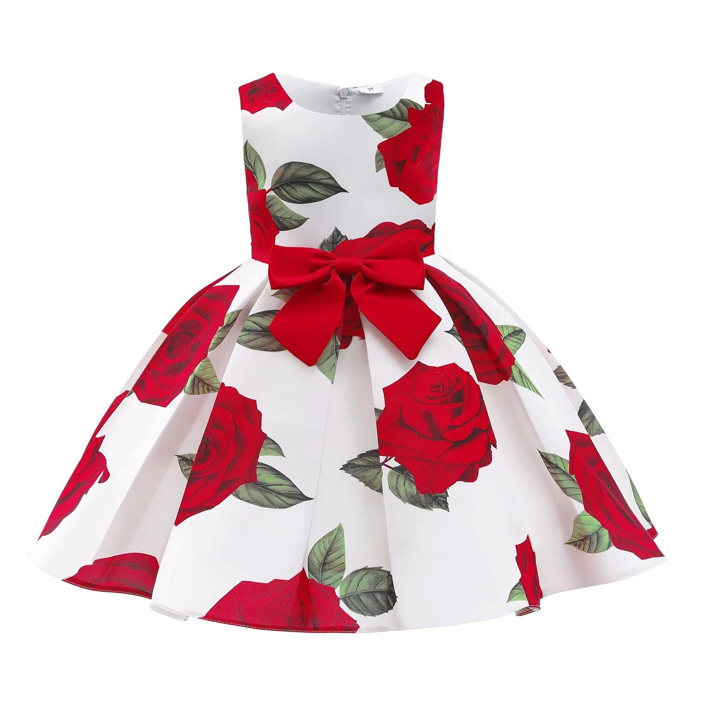 Wholesale Girls' Red Rose Vest Skirts – Summer Princess Style