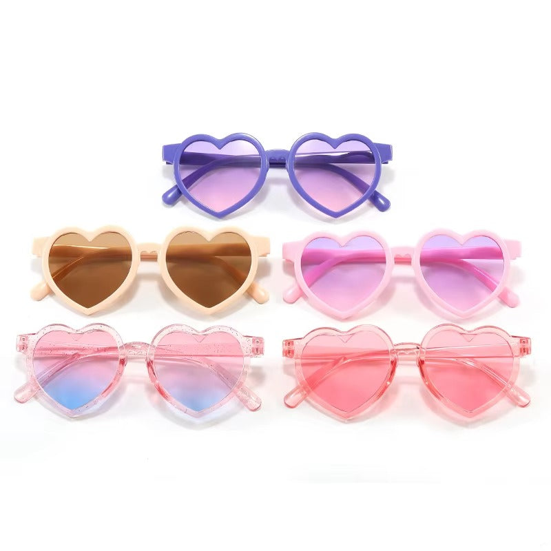 Unisex Kids' Sunglasses – New Arrival (Heart-Shaped, UV Protection)