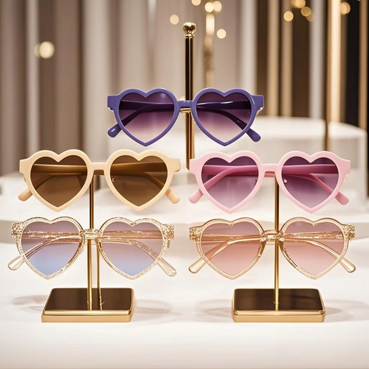 Unisex Kids' Sunglasses – New Arrival (Heart-Shaped, UV Protection)