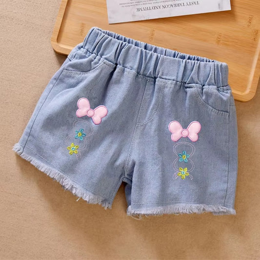 Girls' Korean-Style Mid-Waist Shorts – Summer New, Trendy (Thin, All-Match, Daily)