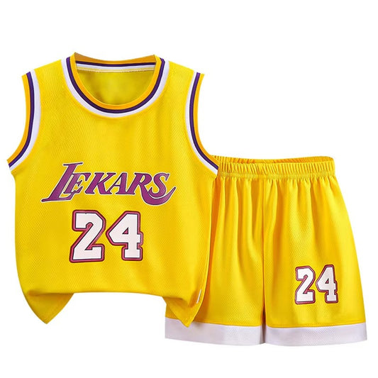 Unisex Kids' Basketball Set – Summer New (Sleeveless, Cotton, Cute)