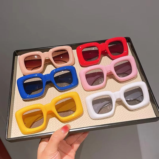 Unisex Kids' Sunglasses – Summer Hot Sell (Candy-Colored Square Frames)
