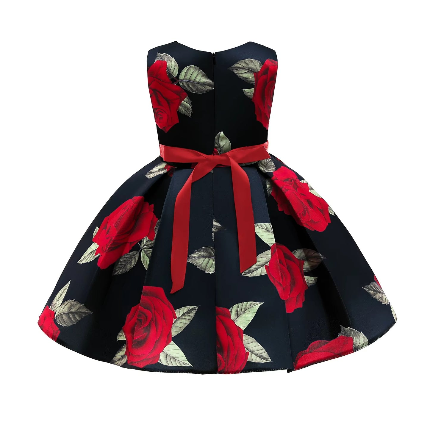 Wholesale Girls' Red Rose Vest Skirts – Summer Princess Style