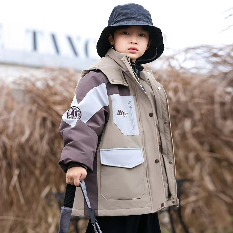 2024 Kids' 3-in-1 Down Jacket – Winter (Waterproof, Detachable, High-Quality)