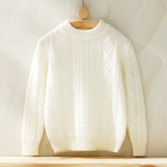 Autumn/Winter Kids' Cardigan – Wholesale, Custom (Wool Cashmere, Thickened)