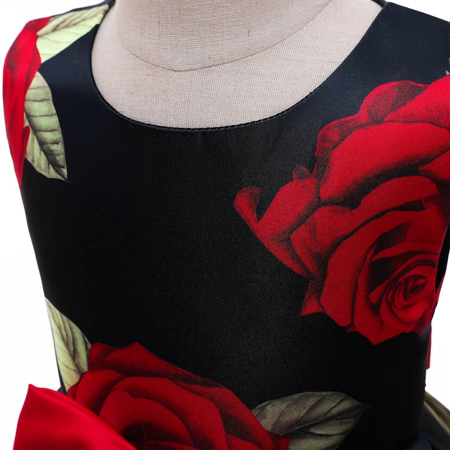 Wholesale Girls' Red Rose Vest Skirts – Summer Princess Style