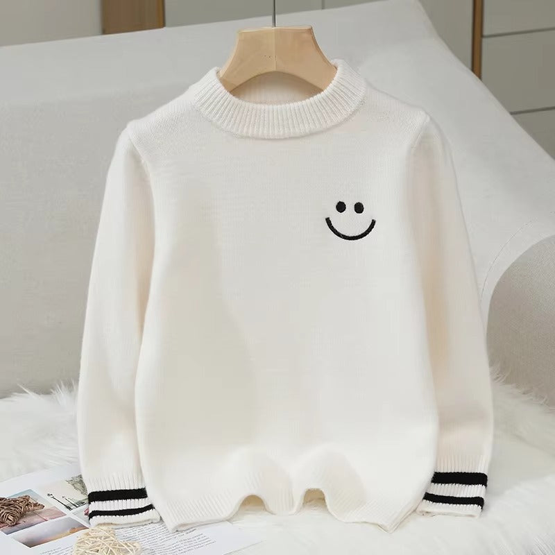 Kids' 100% Pure Wool Sweater – High-End (Cute, Thickened)