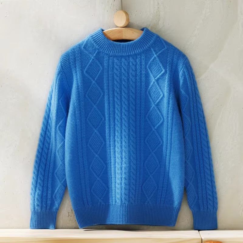 Autumn/Winter Kids' Cardigan – Wholesale, Custom (Wool Cashmere, Thickened)