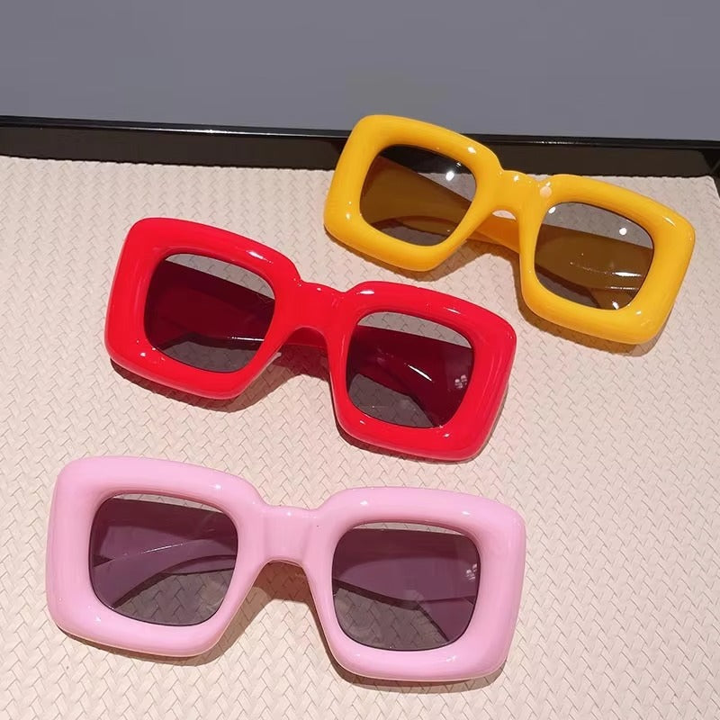 Unisex Kids' Sunglasses – Summer Hot Sell (Candy-Colored Square Frames)