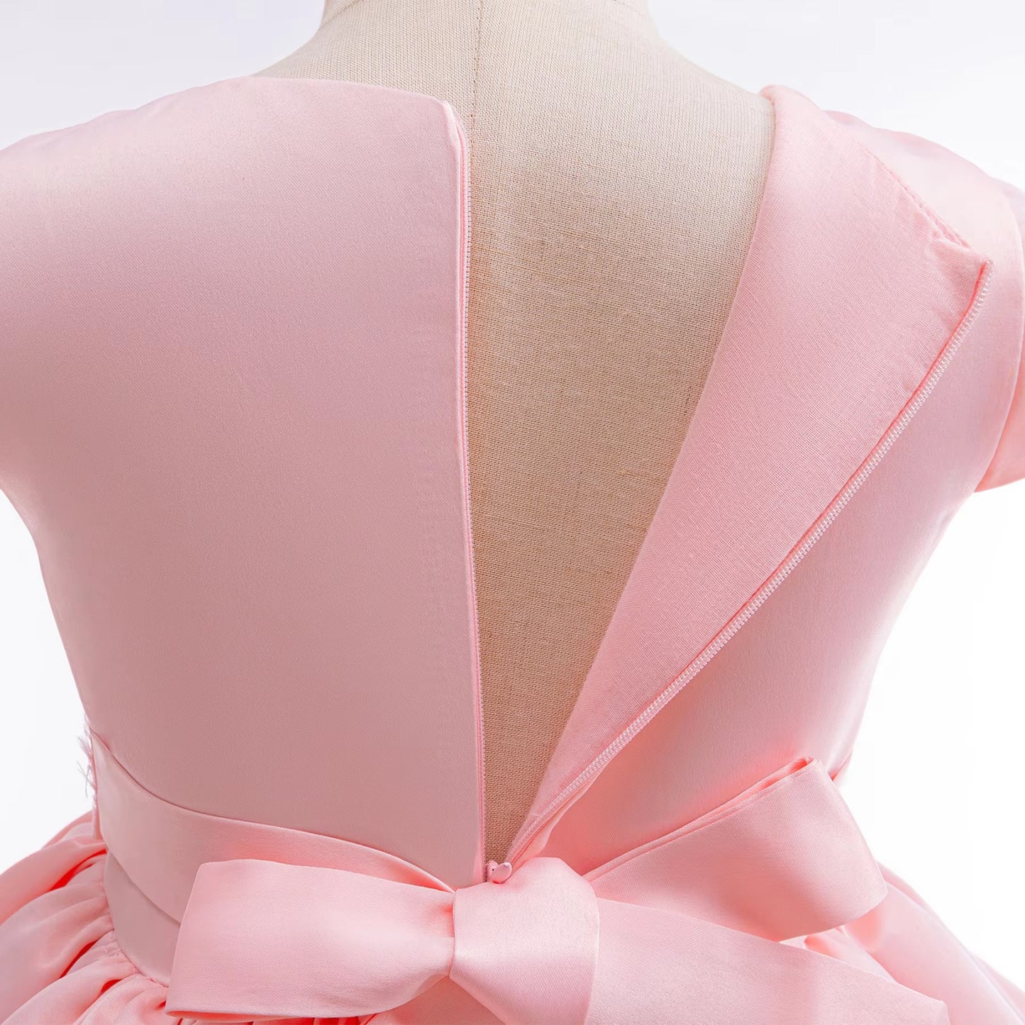 2025 Dropshipping Girls' Gauze Dresses – 3D Embroidered (Flower Girl)