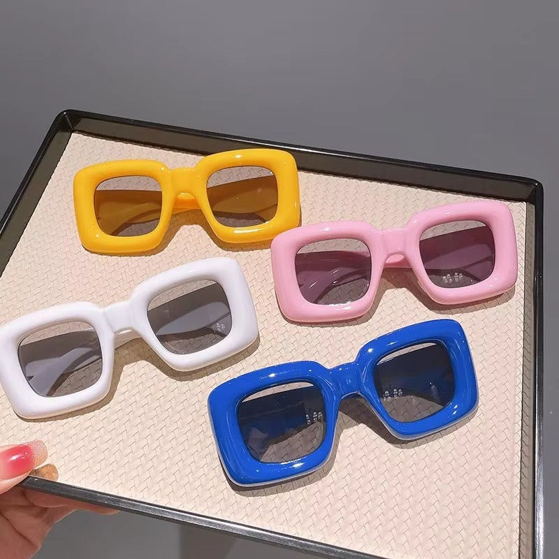 Unisex Kids' Sunglasses – Summer Hot Sell (Candy-Colored Square Frames)