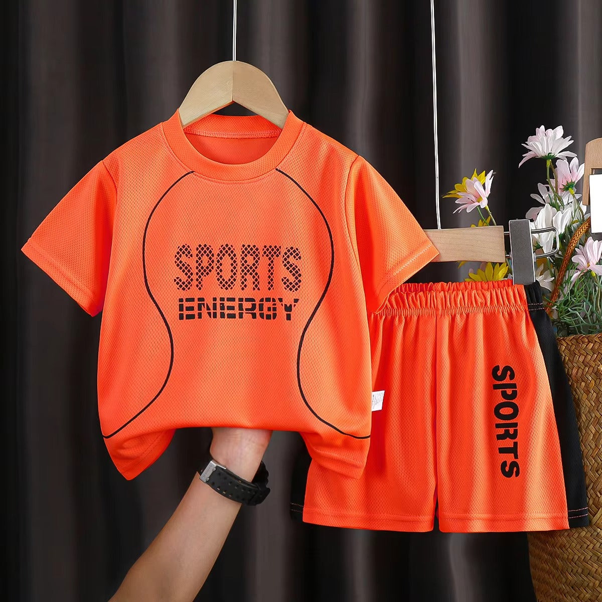 Unisex Kids' 2-Piece Sports Set – Summer Cotton (Korean, Custom Logo)