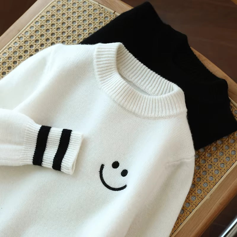 Kids' 100% Pure Wool Sweater – High-End (Cute, Thickened)