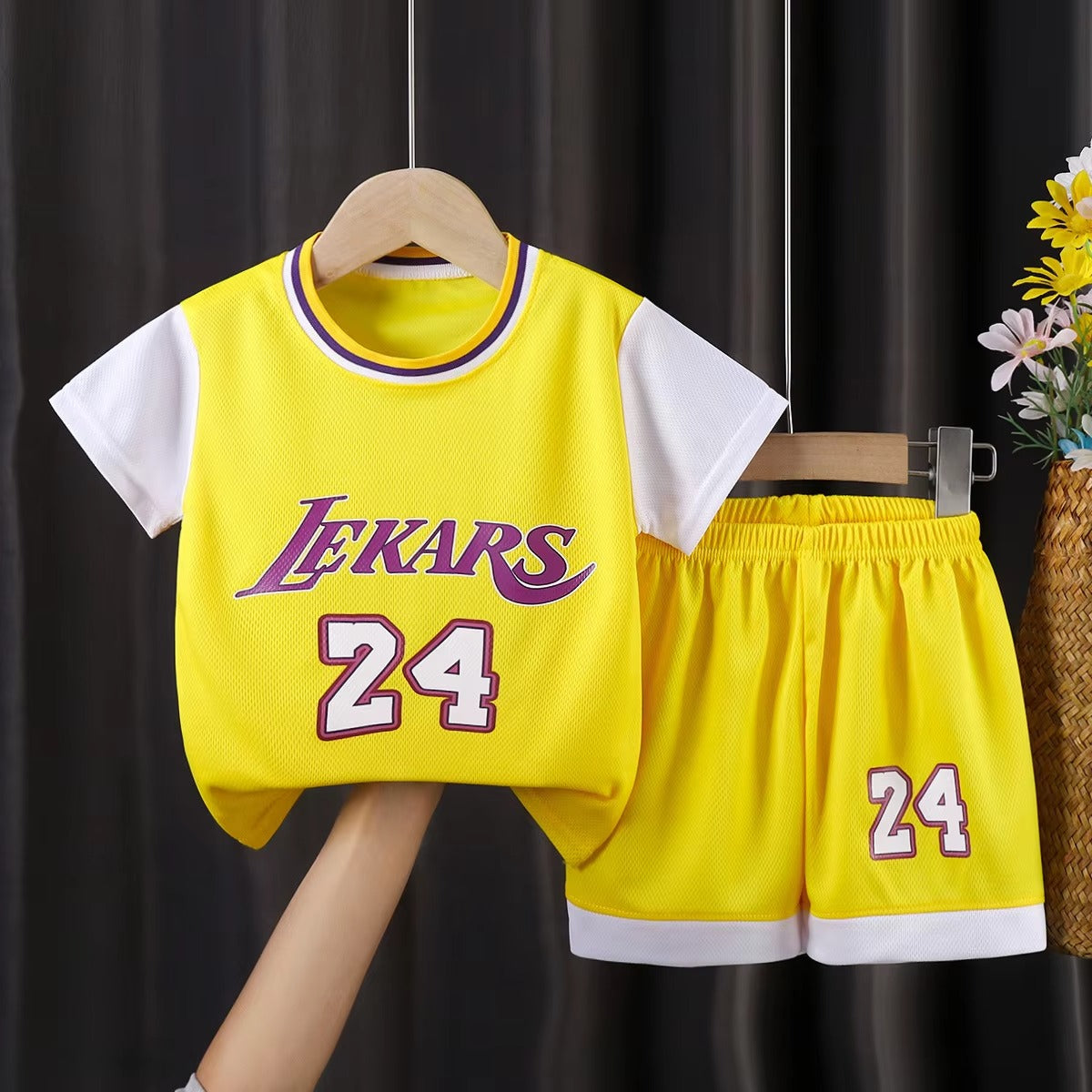 Unisex Kids' Basketball Set – Summer New (Sleeveless, Cotton, Cute)