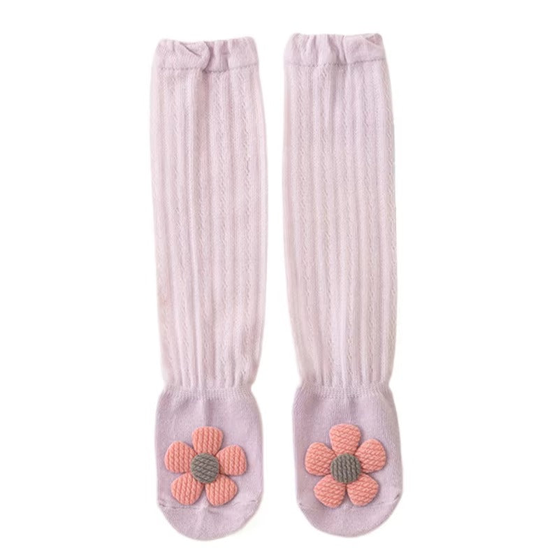 Baby Girl Knee-High Socks – Summer Thin (Cute Animal, Mosquito-Proof)