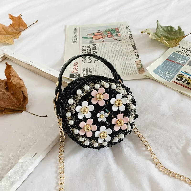 2025 New Children's Mini Flower Handbags – Stylish (Shoulder/Crossbody)