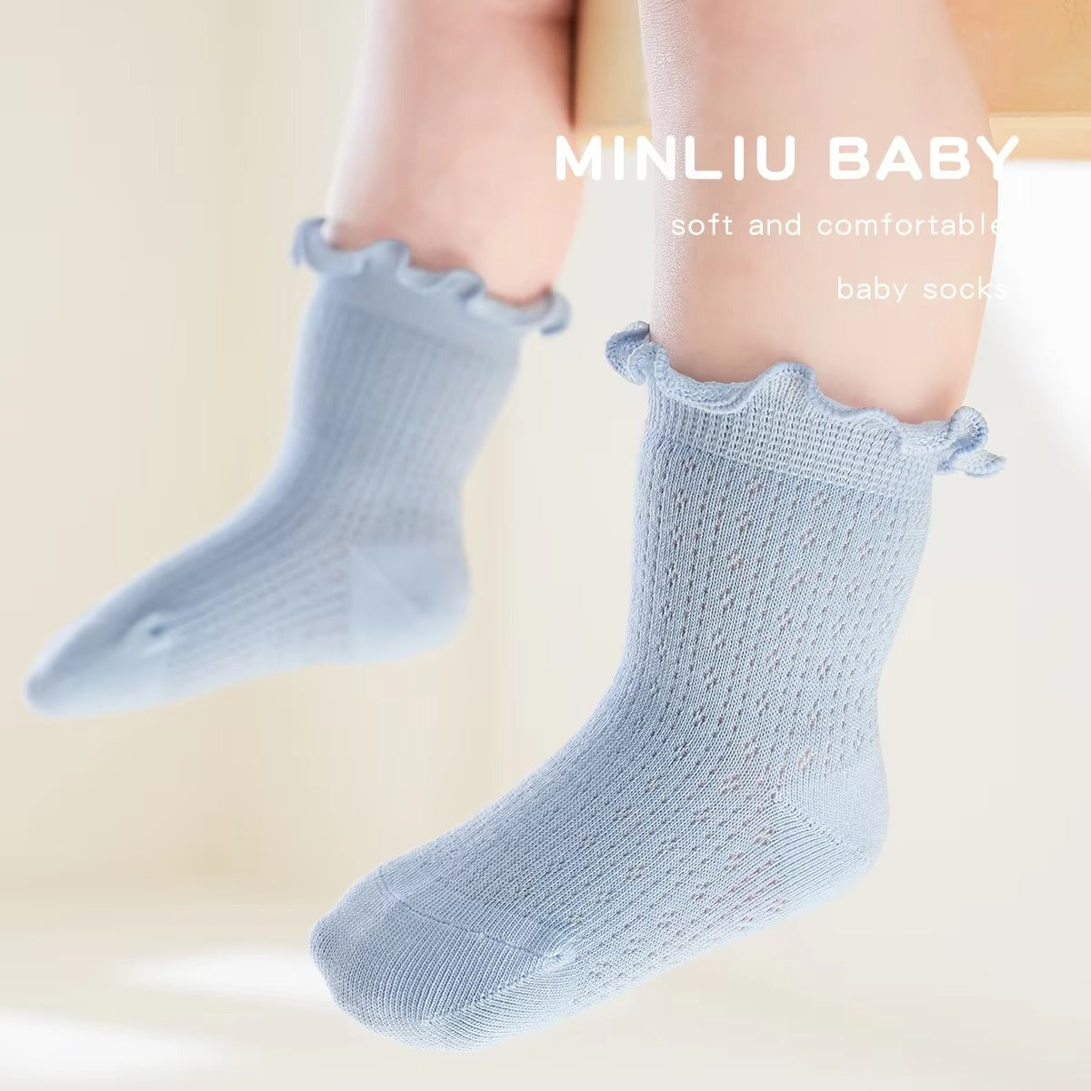 Wholesale Newborn Combed Cotton Ankle Socks – Summer Thin (Mesh, Solid, Lace, Loose)