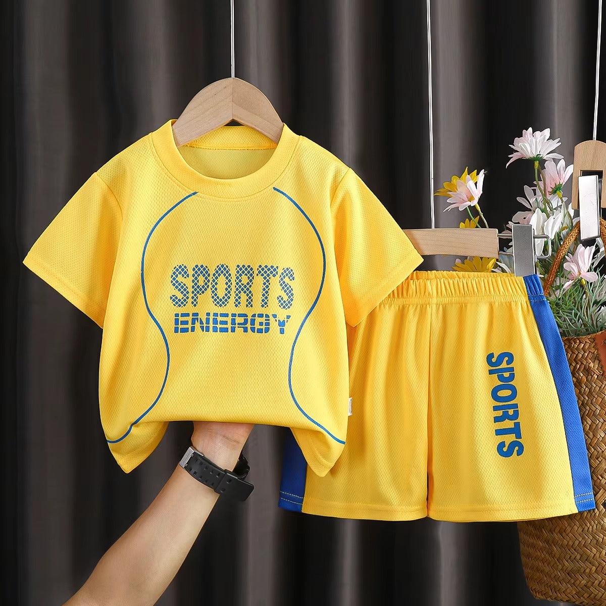 Unisex Kids' 2-Piece Sports Set – Summer Cotton (Korean, Custom Logo)