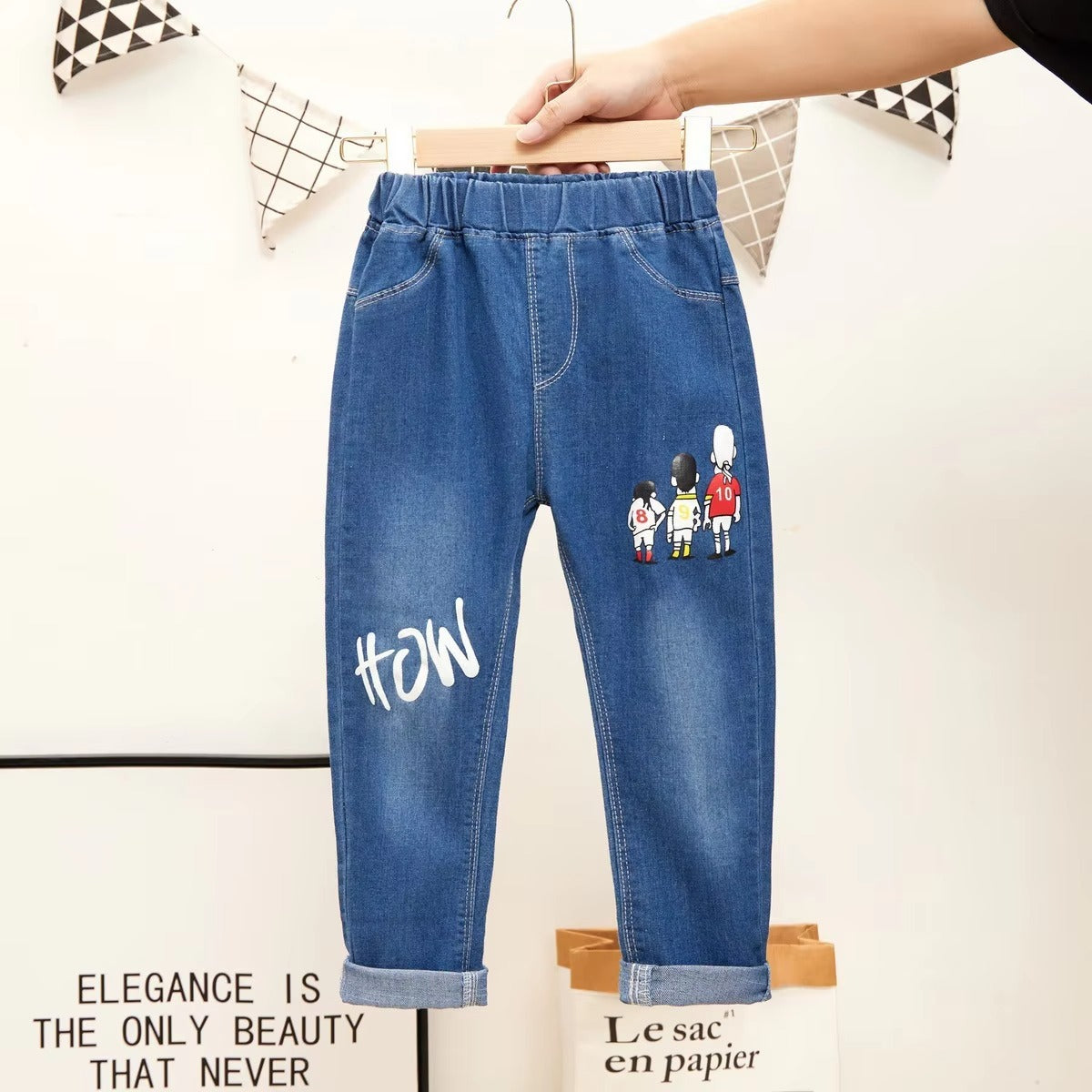 2025 New Boys' Denim Jeans – Casual (Wholesale, School Kids)